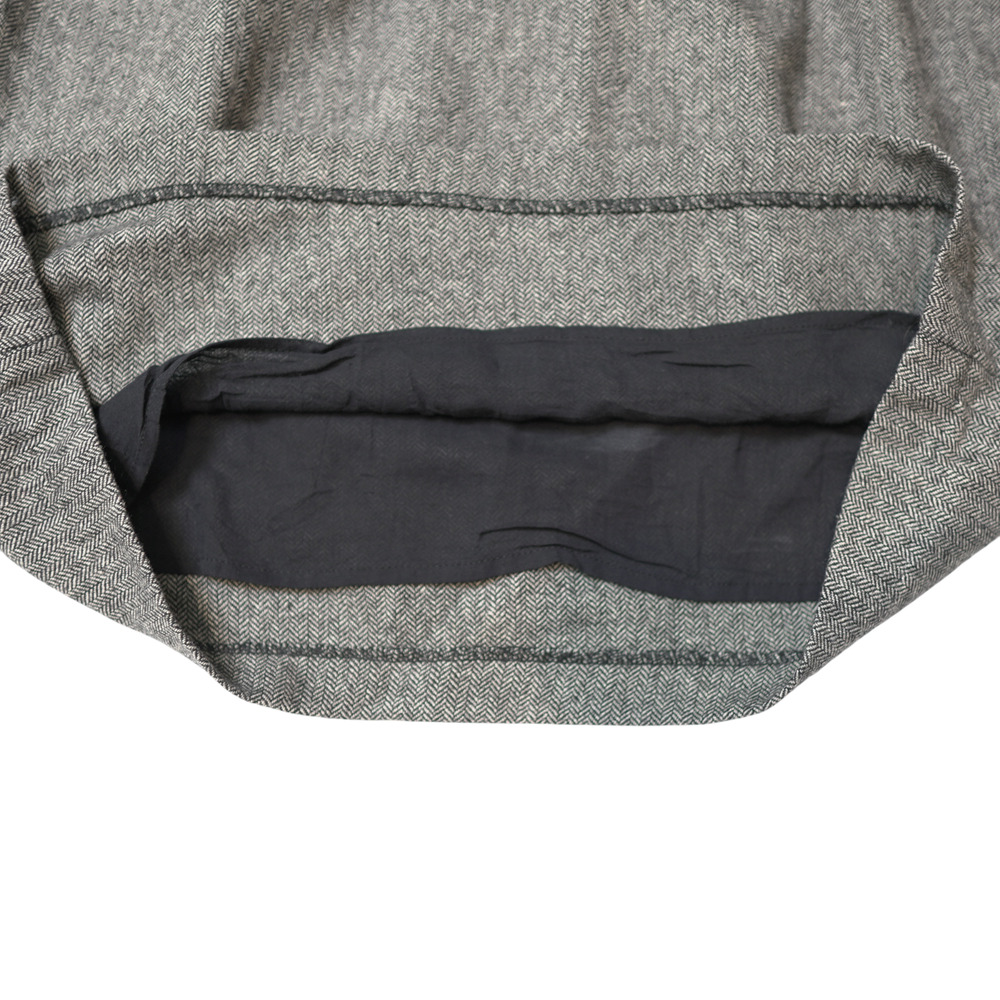 Silence + Noise Gray Herringbone Sheath Dress Wool Blend Size 12 - Picture 8 of 12
